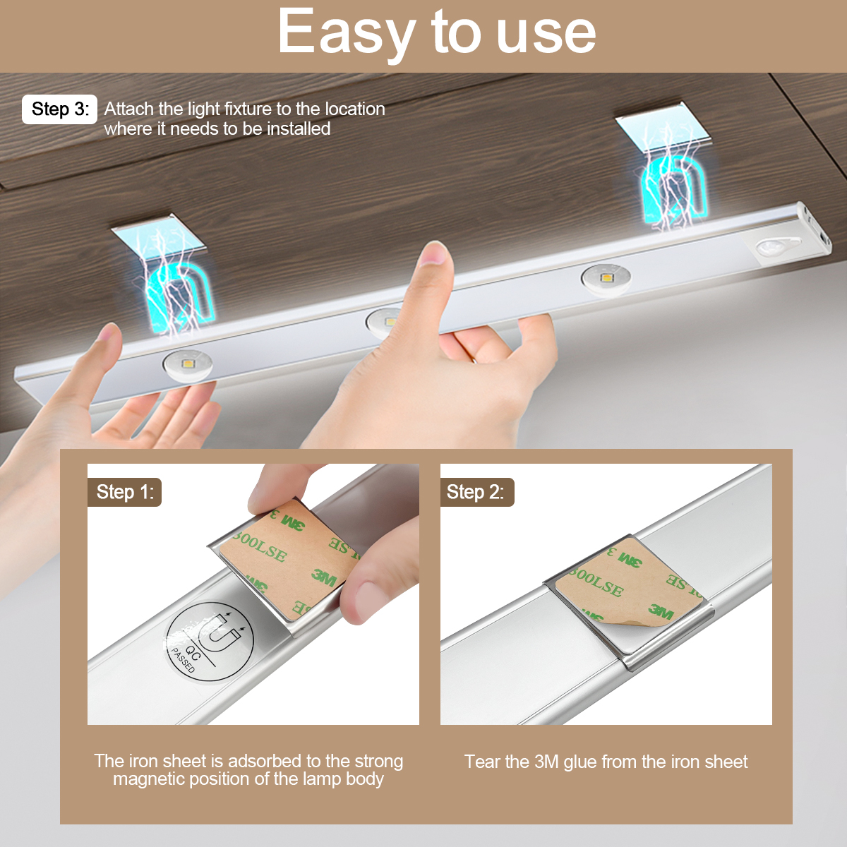 HCP252 人体感应三色橱柜灯